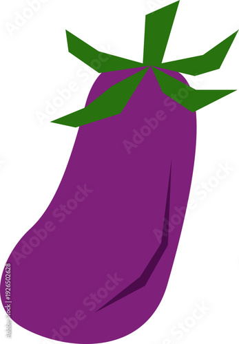 vector illustration of a eggplant