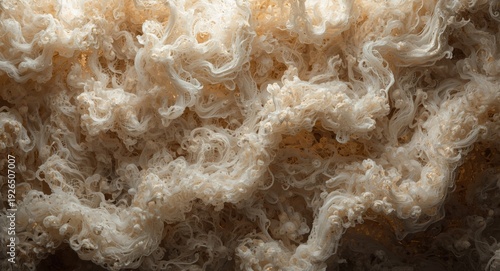 Background decoration featuring textured fiberglass with elaborate filament interlacement