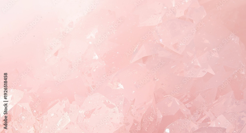 Fototapeta premium Polished rose quartz crystal texture background with soft pink hues ideal for spiritual healing themes