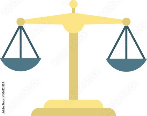 Libra color icon. Vintage scales. Balance scales