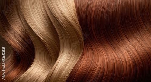 Sleek AirTouch hair dyeing method showcasing natural shades with room for duplication