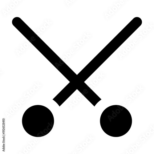 Drum Sticks Solid Icon