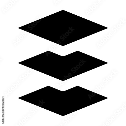 Stacked Layers Solid Icon