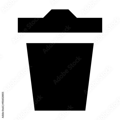 Trash Bin Solid Icon