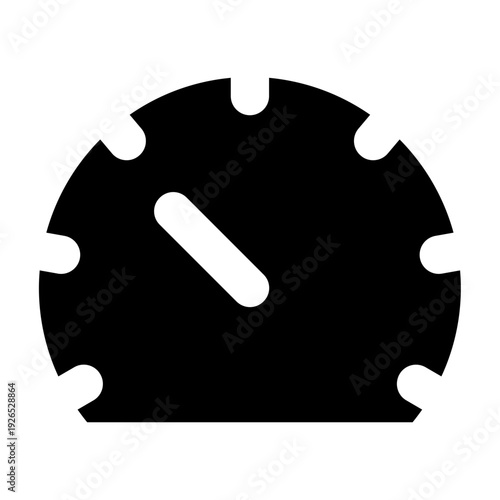 Speedometer Gauge Solid Icon