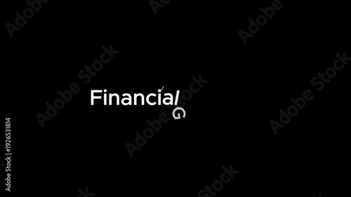 A video showcasing financial growth and success with a bold display of text on a black background