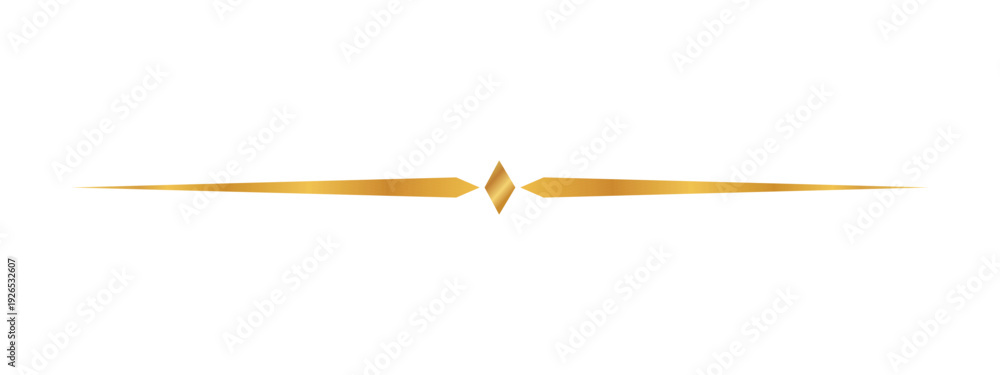 Foto Gold line divider ornament