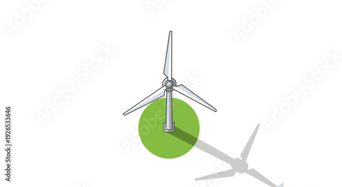 Wind turbines generating clean renewable energy.