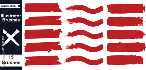 Collection of red grunge banners and ribbon scrolls featuring blank vector labels and decorative flag elements for a Christmas celebration award design