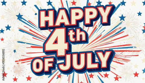 Vibrant 4th of July Celebration Design