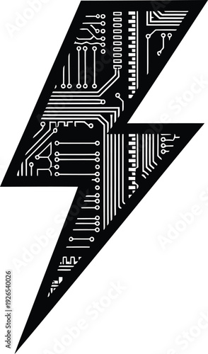 Speed Bolt RAM Silhouette – Fast Processing, High Performance Technology