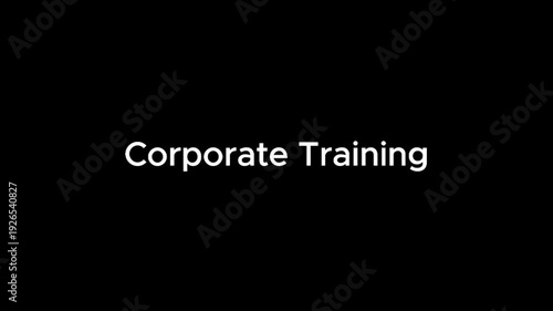 A corporate training video in a modern office setting with a professional instructor