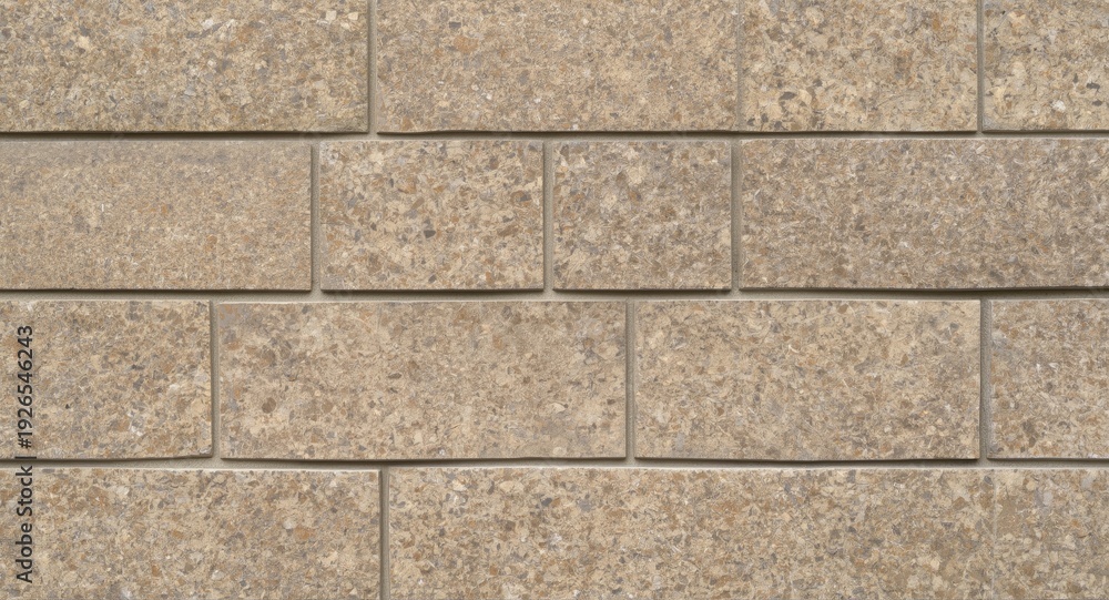 Obraz premium Closeup of stone wall featuring rectangular bricks with detailed composite material texture
