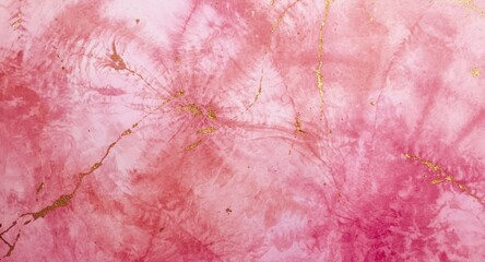 Pink and gold tie dye wallpaper featuring handmade paper texture and dirty art details