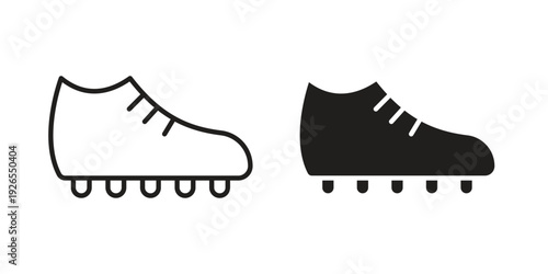 Cleats icons for templates, web design and infographics