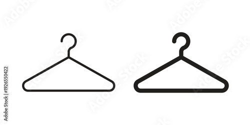 Clothes hanger icons for templates, web design and infographics