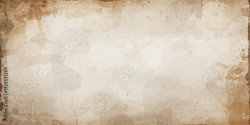 A blank antique parchment background with a stained vintage texture and aged grunge design features a dirty brown retro paper pattern for a damaged ancient canvas look