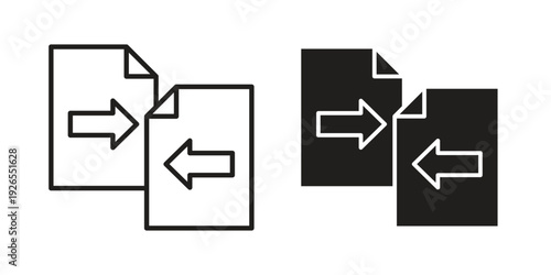 Compare icons for templates, web design and infographics