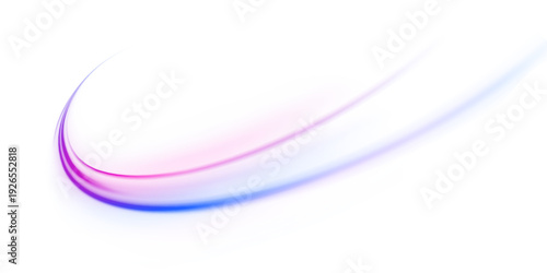 Spiralglow ribbons curve dynamically along night highways, forming luminous trails with floating particles. Tiny sparks shimmer along motion paths. Modern high-speed visualization isolated in PNG.