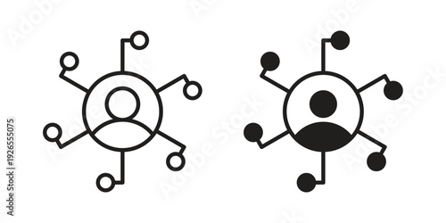 Affiliate marketing icons simple design. Vector illustration for web ui