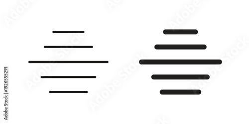 Align center icons simple design. Vector illustration for web ui