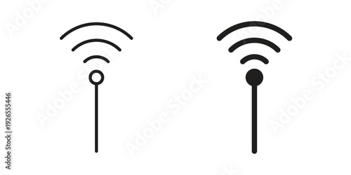 Antenna icons simple design. Vector illustration for web ui