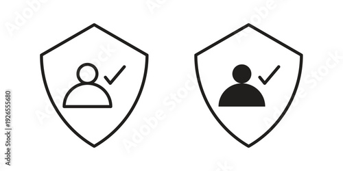 Authentication icons simple design. Vector illustration for web ui