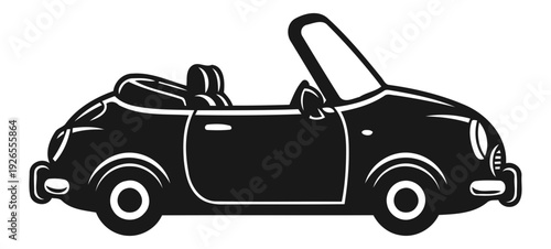 mini cabrio car icon