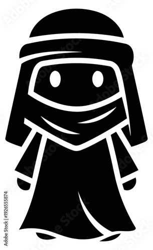 cute arabia person icon