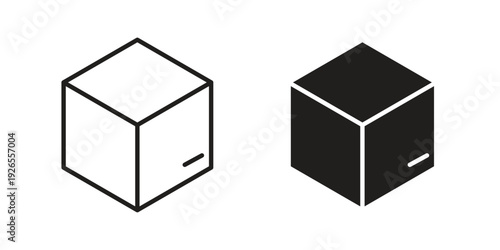 Box icons simple design. Vector illustration for web ui