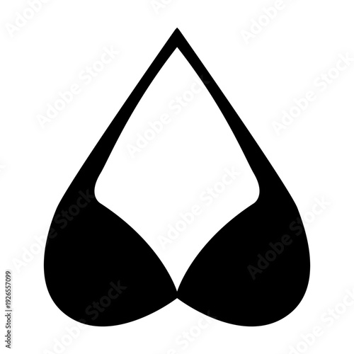 Brassiere icon vector. Underwear  Illustration sign. Swimsuit symbol. Bra logo.