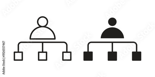 Department head icons for templates, web design and infographics