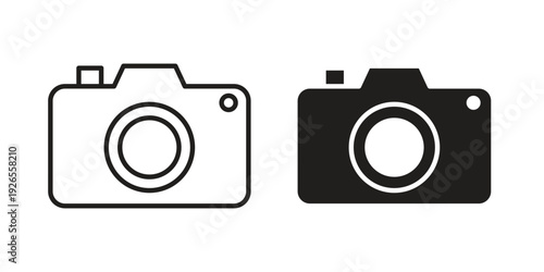 Camera icons simple design. Vector illustration for web ui