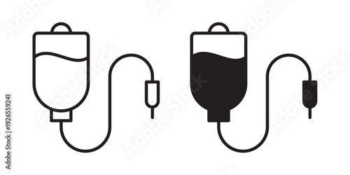 Chemotherapy icons simple design. Vector illustration for web ui