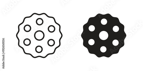 Cookie icons simple design. Vector illustration for web ui