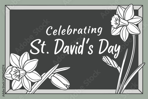 Celebrating St. David's Day with traditional Welsh daffodils
