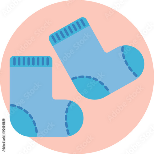 A pair of tiny baby socks, symbolizing warmth, comfort, and the excitement of welcoming a newborn.
