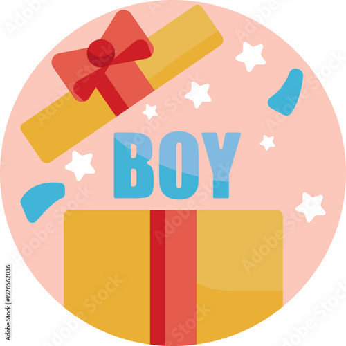 The “It’s A Boy” icon is a symbolic design commonly used on invitations, decorations, and party materials to announce and celebrate a baby boy.