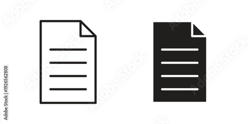 Document icons simple design. Vector illustration for web ui