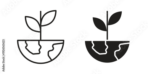 Environment icons simple design. Vector illustration for web ui