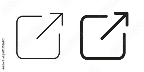 External link icons simple design. Vector illustration for web ui