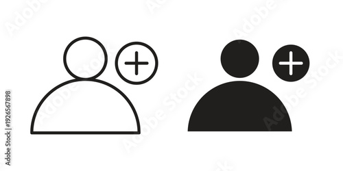 Follower icons for templates, web design and infographics
