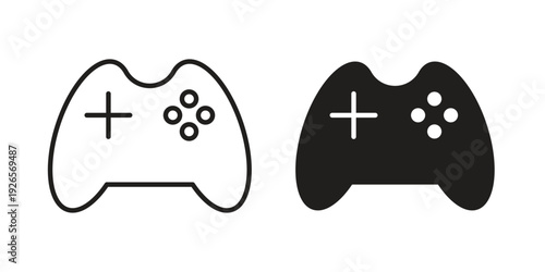 Gameplay icons for templates, web design and infographics
