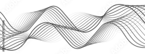 Vector Abstract representation of oscillating waveforms, portraying patterns of energy and rhythm, offering a visual analogy for sonic or digital data flow. 