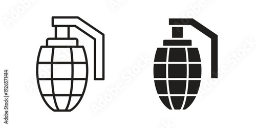 Granade icons for templates, web design and infographics