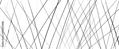 Abstract charcoal line pattern. Irregular grunge straight stripes as messy background. Hand drawn crayon or graphite pencil naive random streaks backdrop. Vector chaotic straight lines background.
