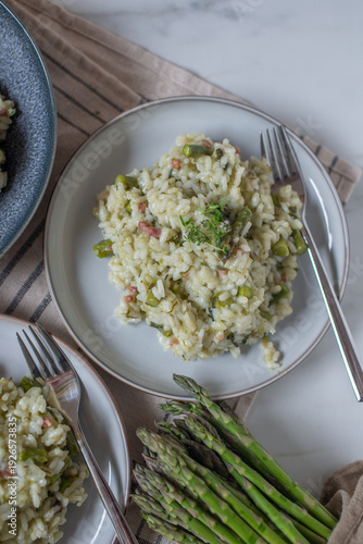 Wallpaper Mural healthy home made Risotto with asparagus beans Torontodigital.ca