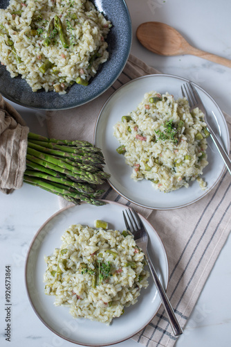 Wallpaper Mural healthy home made Risotto with asparagus beans Torontodigital.ca