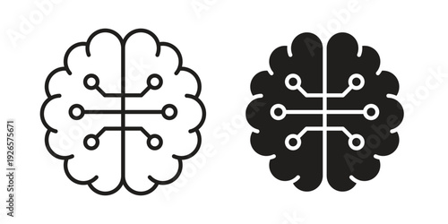 Intelligence icons for templates, web design and infographics