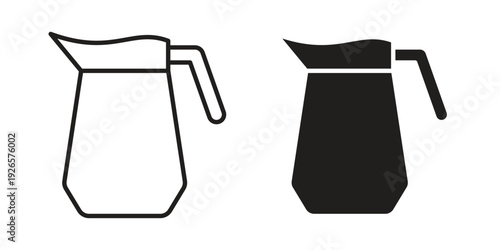 Jug icons for templates, web design and infographics